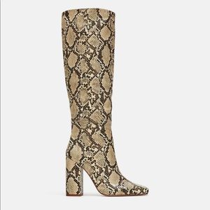 COPY - Animal print knee high boots